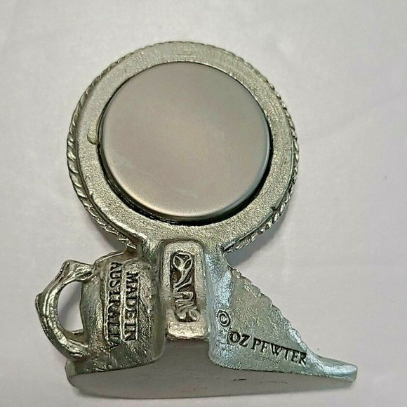 Sleeping Baby Koala Australian Pewter Souvenir Clock Oz Pewter - Picture 2 of 5